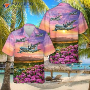 Us Air Force 752nd Special Operations Group Mc-130j Commando Ii Hawaiian Shirt