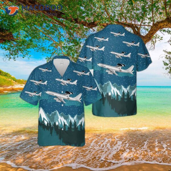 Us Air Force Boeing E-3 Sentry Hawaiian Shirt