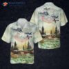 Us Air Force Heritage Flight Demo Team Hawaiian Shirt: P-51, F-22, F-35, F-16, A-10