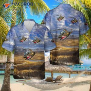 Us Army Bell Ah-1g Cobra Hawaiian Shirt