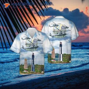 Us Navy Helicopter Sea Combat Squadron Hsc-11 “dragonslayers” Mh-60s Seahawk Hawaiian Shirt