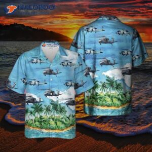 Us Navy Mh-60 Seahawk Hawaiian Shirts