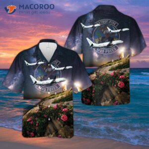 Us Navy Patrol Squadron Five (vp-5) “mad Foxes” P-8a Hawaiian Shirt