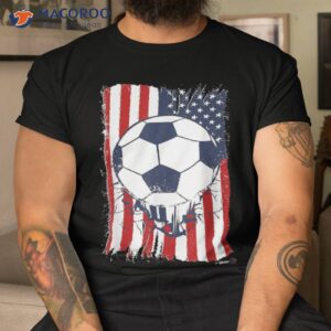 us soccerball usa flag football shirt tshirt