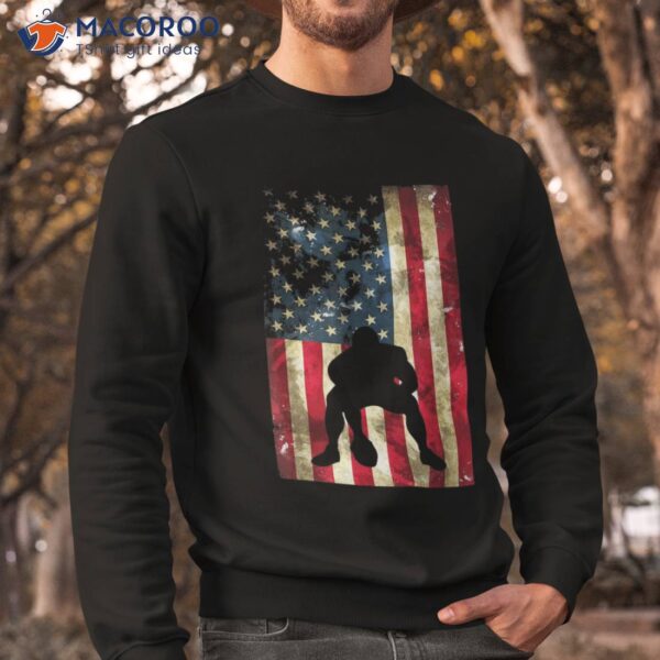 Usa Flag Football – Pittsburgh Lineman Clothing Gift Shirt