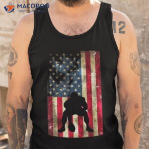 usa flag football pittsburgh lineman clothing gift shirt tank top