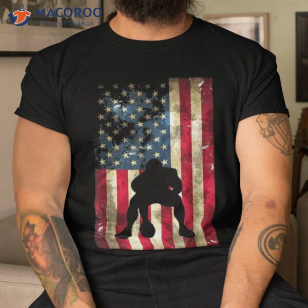 Usa Flag Football – Pittsburgh Lineman Clothing Gift Shirt