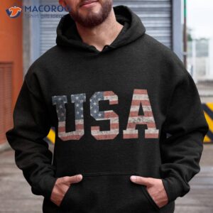 usa shirt kids patriotic american flag distressed hoodie