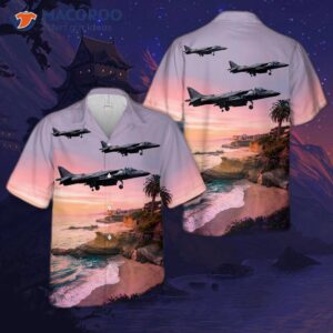 Usmc Av-8b Harrier, Mag-14, Vma-231, Cg-12 #165364, “ace Of Spades” Hawaiian Shirt