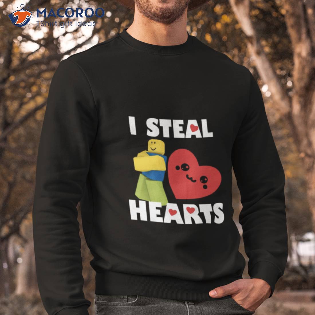 Valentines Day I Steal Hearts Roblox Noob Unisex T-Shirt - Teeruto