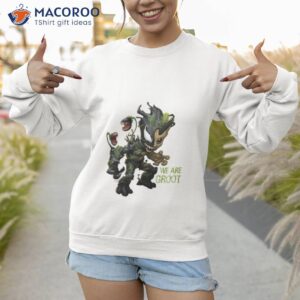 venomized baby groot shirt sweatshirt