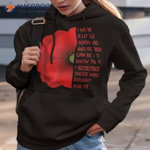 veterans day usa memorial lest we forget red poppy flower shirt hoodie 3