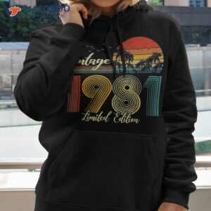 vintage 1981 shirt limited edition 42 birthday hoodie 2