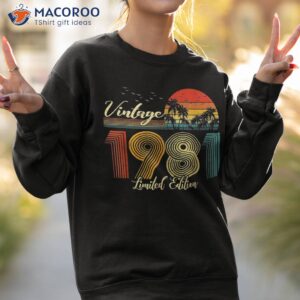 vintage 1981 shirt limited edition 42 birthday sweatshirt 2