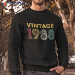 vintage 1988 35th birthday gift 35 years old shirt sweatshirt