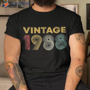 vintage 1988 35th birthday gift 35 years old shirt tshirt