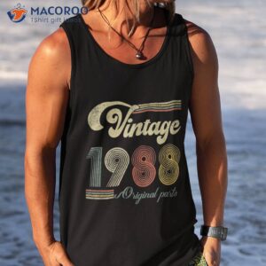 vintage 1988 birthday shirt retro 35th all original parts tank top