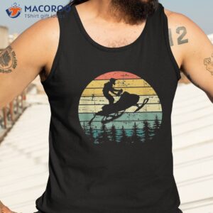 vintage american snowmobile retro snowmobiling sled shirt tank top 3