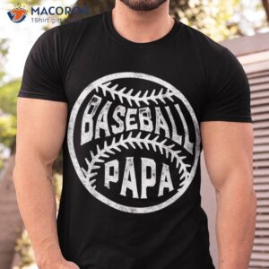 vintage baseball papa leopard love s fathers day shirt tshirt 1