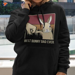 vintage best bunny dad ever fathers day gift unisex t shirt hoodie