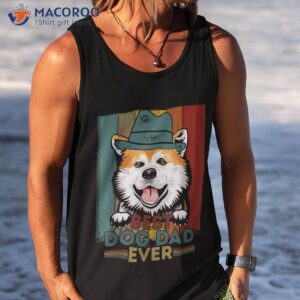 vintage best dog dad ever retro headband funny father s day shirt tank top 1 1