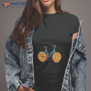 vintage bike bicycle flower basket orange fruit shirt tshirt 2