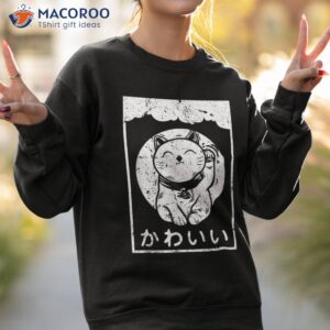 vintage cat shirt kawaii cats anime lovers japanese art sweatshirt 2