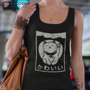 vintage cat shirt kawaii cats anime lovers japanese art tank top 4