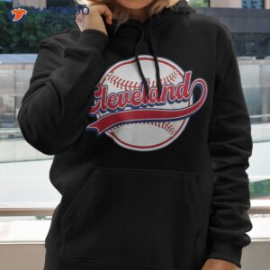 vintage cleveland cityscape baseball lover player and fans shirt hoodie