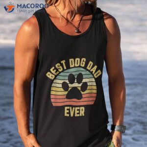 vintage dog dad shirt cool father s day gift retro t tank top 1