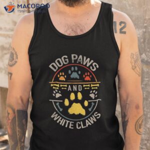 vintage dog paws and white claws pet lovers shirt tank top