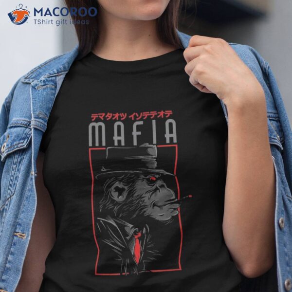 Vintage Gangster Monkey – 1920s Mafia Boss Gifts Shirt