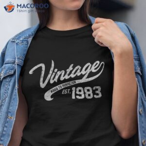Vintage Made In 1983 Shirt 35th Birthday Gift