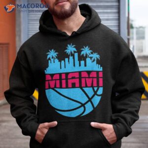 vintage miami florida cityscape retro basketball 80 s shirt hoodie