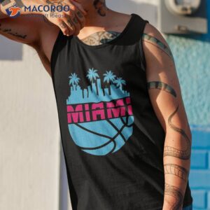 vintage miami florida cityscape retro basketball 80 s shirt tank top 1