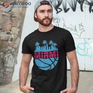 vintage miami florida cityscape retro basketball 80 s shirt tshirt 3