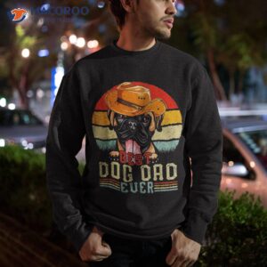 vintage retro best boxer dog dad ever cute lovers shirt sweatshirt