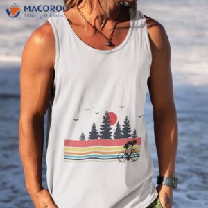 vintage retro bicycle cycling mountain bike outdoor cyclist gifts shirt tank top