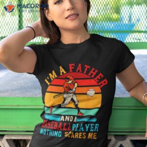 vintage retro i m a father and baseball player family shirt tshirt 1
