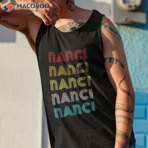 vintage retro nanci repeat font 60s 70s classic novelty shirt tank top 1