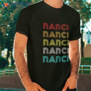 vintage retro nanci repeat font 60s 70s classic novelty shirt tshirt