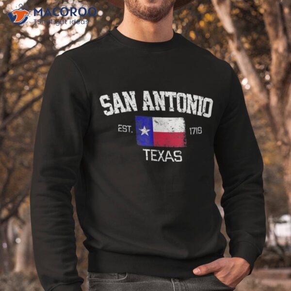 Vintage San Antonio Texas Est 1718 Souvenir Gift Shirt