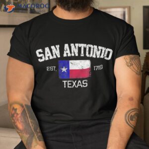 Vintage San Antonio Texas Est 1718 Souvenir Gift Shirt