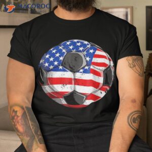 vintage soccer 4th of july usa american flag boys shirt tshirt