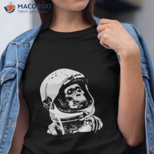 vintage space travel astronaut monkey shirt tshirt