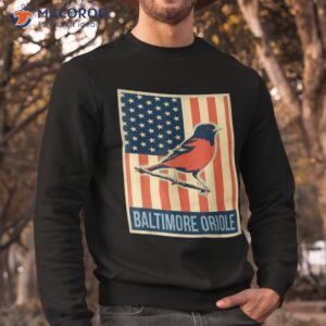 vintage us flag baltimore oriole shirt sweatshirt