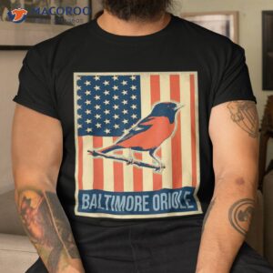 Vintage Us Flag Baltimore Oriole Shirt