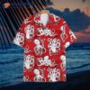 Vintage Version Funny Horror Halloween Tropical Flower Hawaiian Shirt