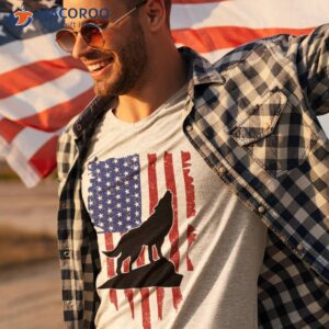 vintage wolf american usa flag t shirt tshirt 3