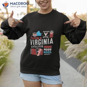 virginia cavaliers red white hoo t shirt sweatshirt 1